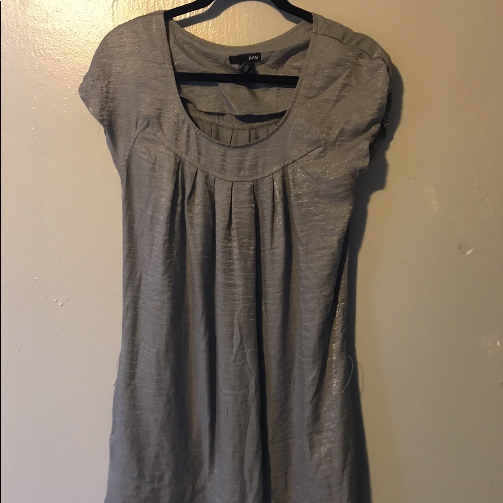 H&M Metallics Mini Dress